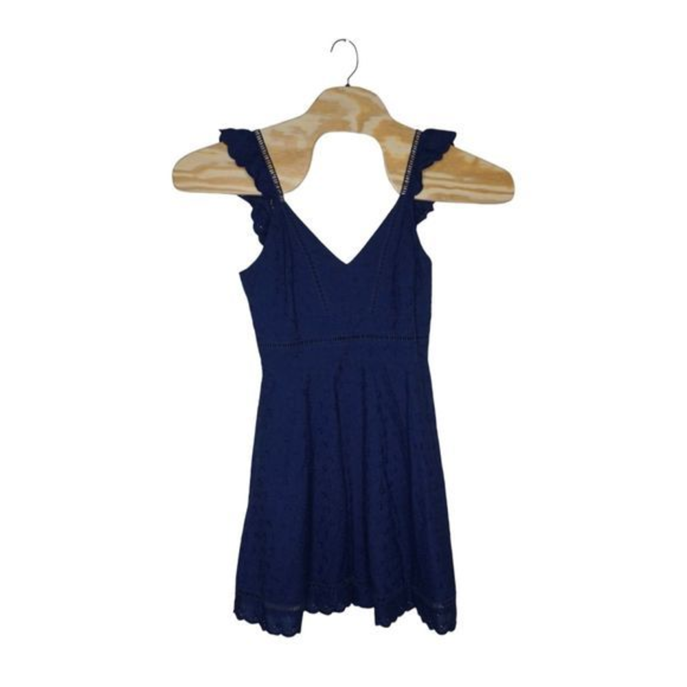 BB Dakota Women’s Sz 4 Eyelet You Win Fit & Flare Mini Dress